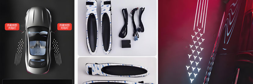 Yunda Unveils “Shadow Light Carpet” Welcome Lamp for Mercedes-Benz E-Class, Unlocking a Starry Welcome Ritual