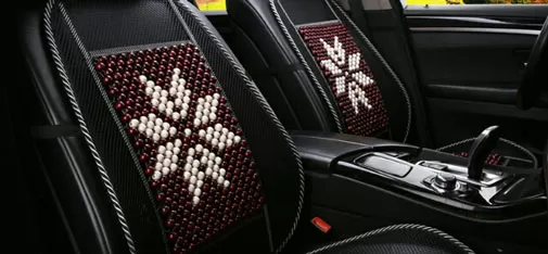 Summer wooden bead cushion