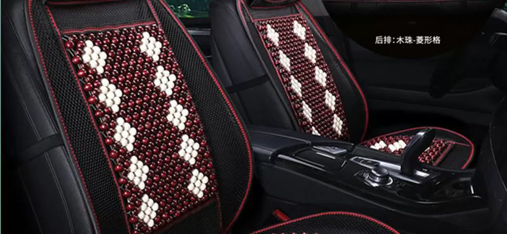 Summer wooden bead cushion