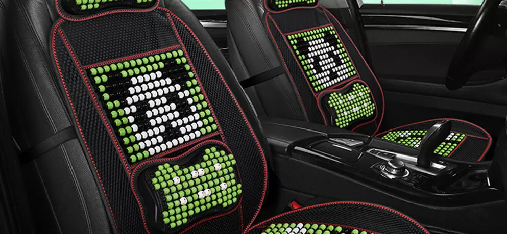 Summer wooden bead cushion