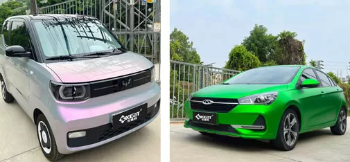 Car color changing film