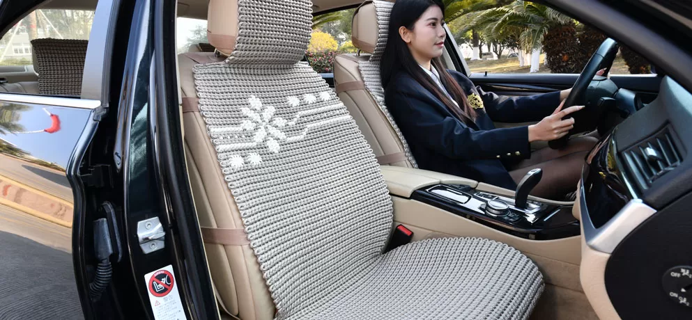 Handwoven Ice Silk Car Seat Cushion