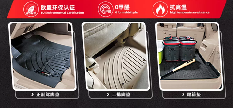 TPV Eco-Friendly & Wear-Resistant Car Floor Mats and Trunk Liners