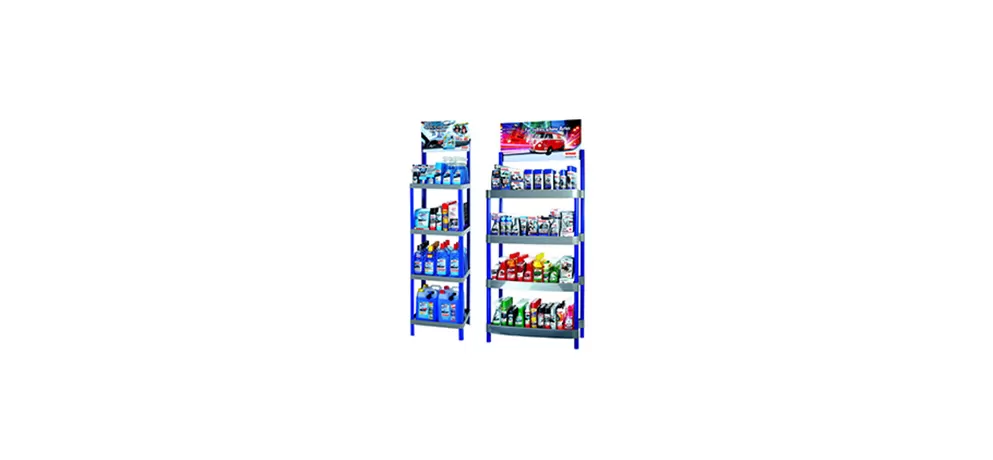 Heavy-Duty Plastic Display Rack