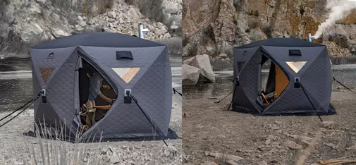 Winter Fishing & Outdoor Automatic Roof Tent &ndash; Double-Person, Heated and Windproof