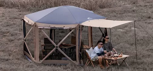Wildland Hexagonal Modular Tent &ndash; Portable Folding Automatic Sunshade Tent