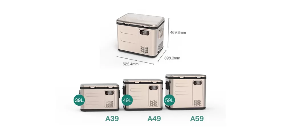 T49 Picnic Series Smart Voice Car Refrigerator – 39L/49L/59L Multi-Purpose Cooler